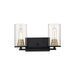 Millennium - 3492-MB/HBZ - Two Light Vanity - Burbank - Matte Black/Heirloom Bronze