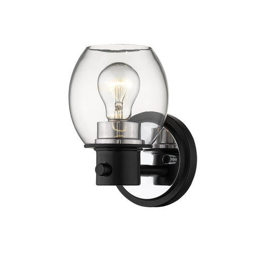 Millennium - 3551-MB/PN - One Light Wall Sconce - None - Matte Black/Polished Nickel
