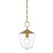 Hudson Valley - 8308-AGB - One Light Pendant - Greene - Aged Brass