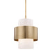 Hudson Valley - 8615-AGB - One Light Pendant - Corinth - Aged Brass