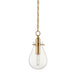 Hudson Valley - BKO101-AGB - LED Pendant - Ivy - Aged Brass