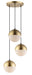 ET2 - E20364-92MG - LED Pendant - Half Moon - Metallic Gold