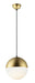 ET2 - E20366-92MG - LED Pendant - Half Moon - Metallic Gold
