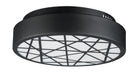 ET2 - E20642-61BK - LED Flush Mount - Intersect - Black