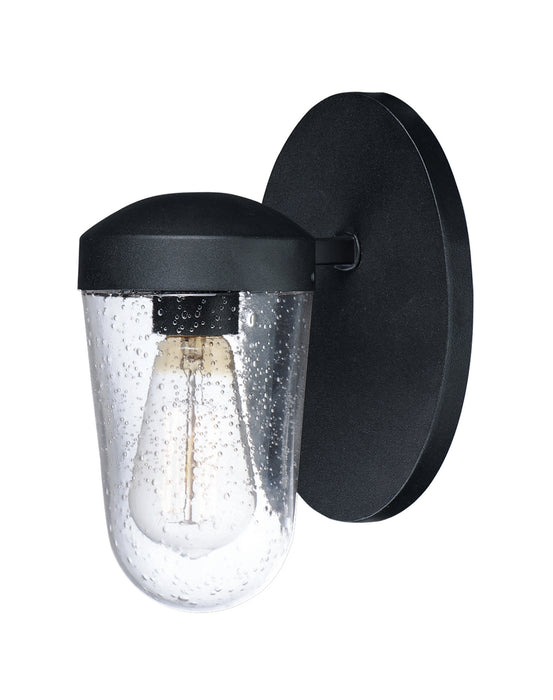 One Light Outdoor Wall Lantern from the Lido collection in Black finish