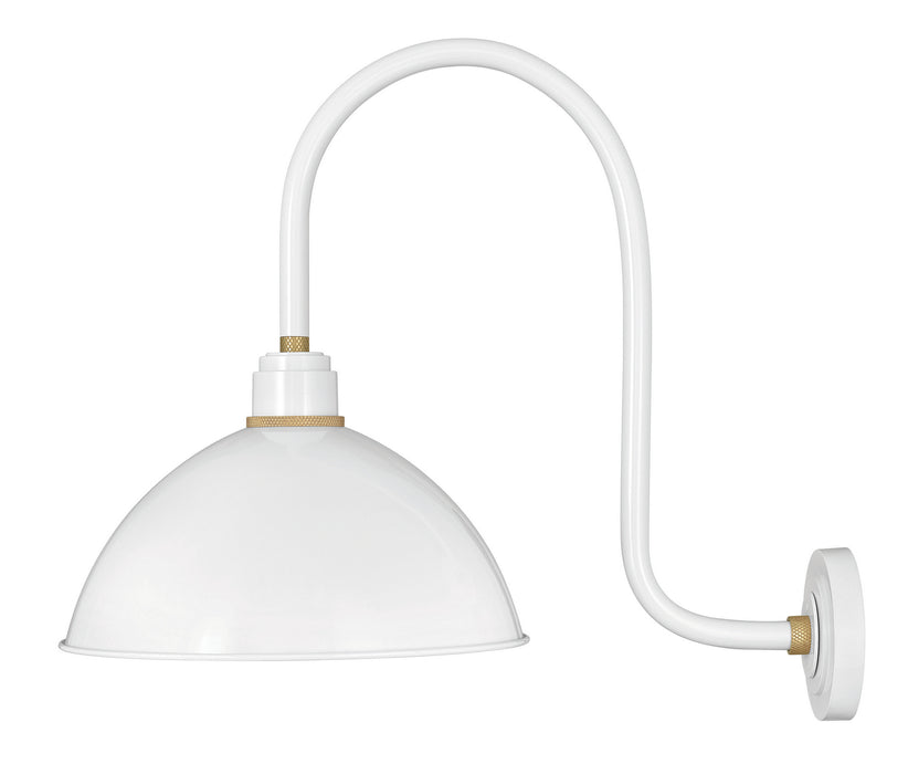 Hinkley - 10675GW - One Light Outdoor Lantern - Foundry Dome - Gloss White