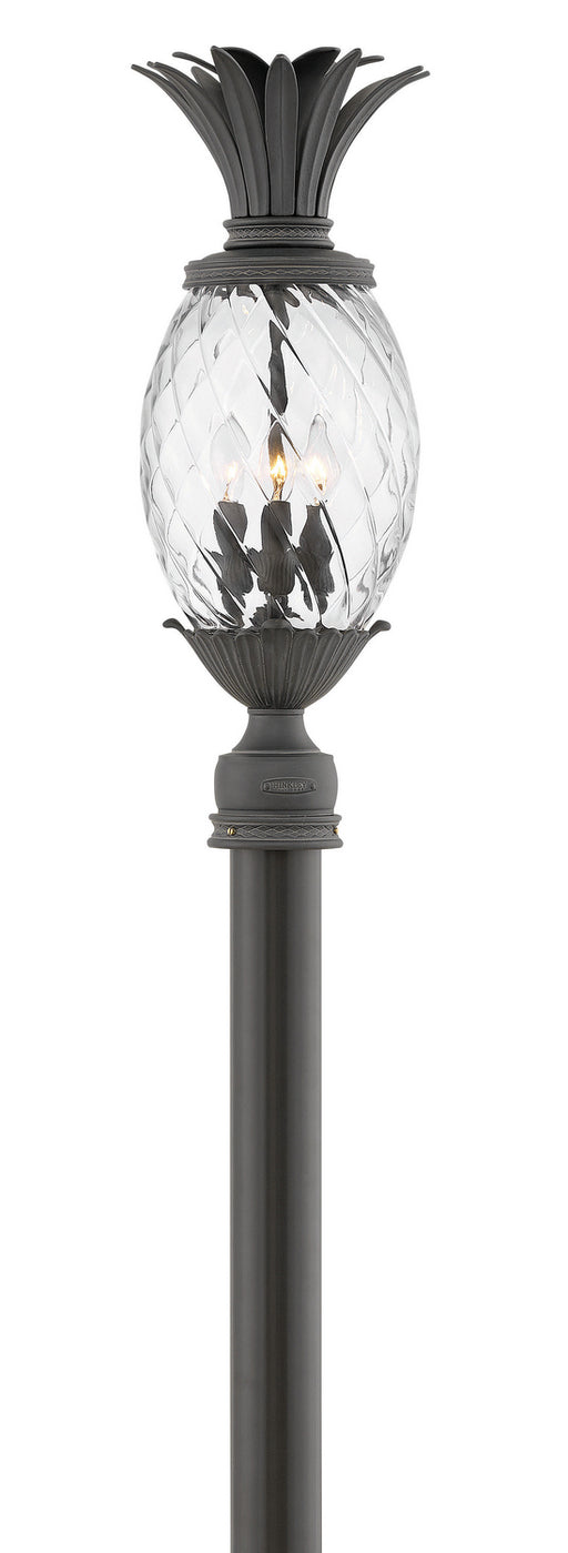Hinkley - 2121MB - Three Light Outdoor Lantern - Plantation - Museum Black