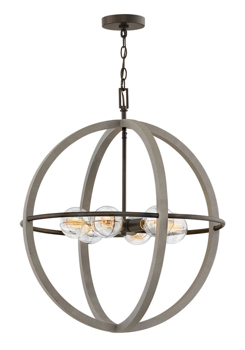 Hinkley - 3426DC - Six Light Chandelier - Bodie - Dark Cement