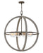 Hinkley - 3428DC - Eight Light Chandelier - Bodie - Dark Cement