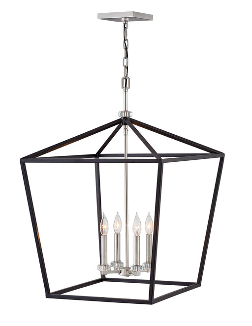 Hinkley - 3538BK - Four Light Chandelier - Stinson - Black