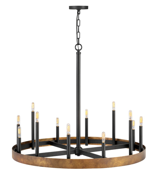 Hinkley - 3869WA - 12 Light Chandelier - Wells - Weathered Brass
