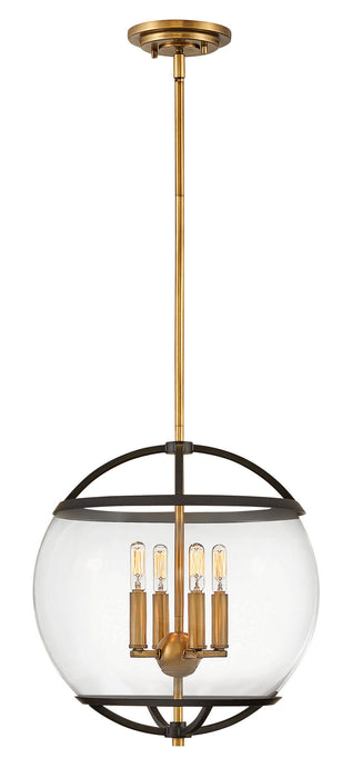 Hinkley - 3934BK - Four Light Chandelier - Calvin - Black