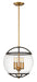 Hinkley - 3934BK - Four Light Chandelier - Calvin - Black