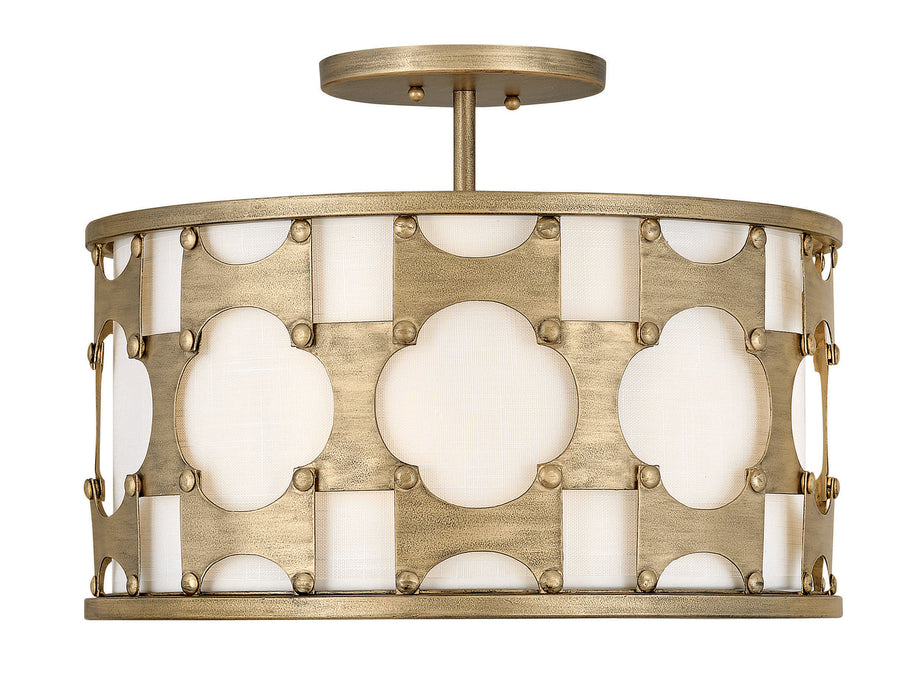 Hinkley - 4733BNG - Three Light Foyer Pendant - Carter - Burnished Gold