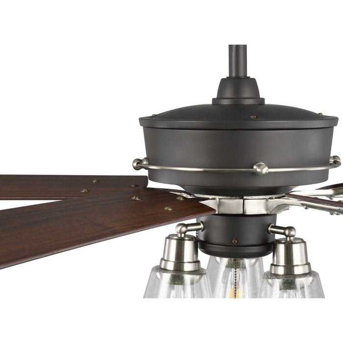 56``Ceiling Fan from the Teasley collection in Graphite finish