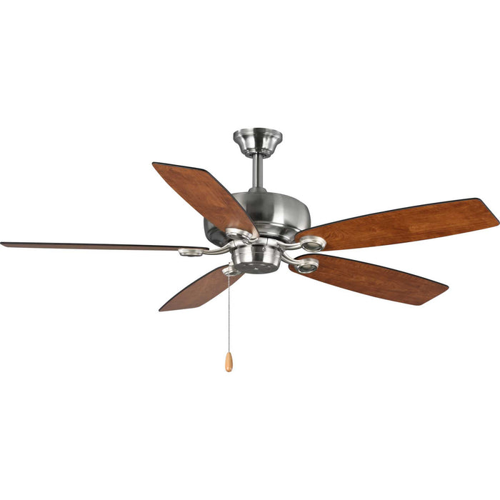 52``Ceiling Fan from the Performance Builder collection in Brushed Nickel finish