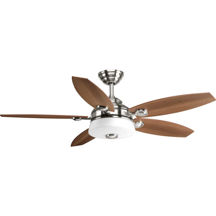 54``Ceiling Fan from the Graceful collection in Brushed Nickel finish