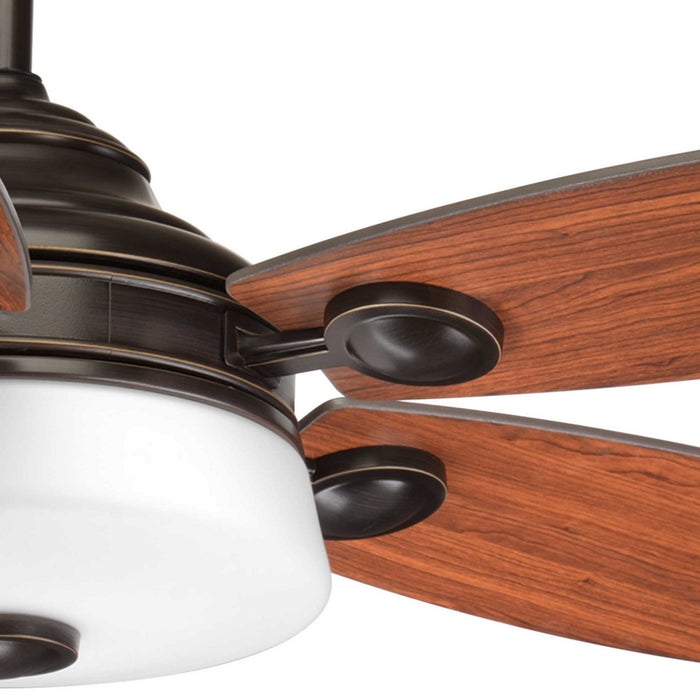 54``Ceiling Fan from the Graceful collection in Antique Bronze finish