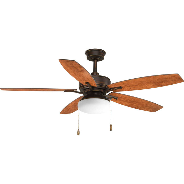 52``Ceiling Fan from the Billows collection in Antique Bronze finish