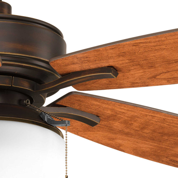 52``Ceiling Fan from the Billows collection in Antique Bronze finish