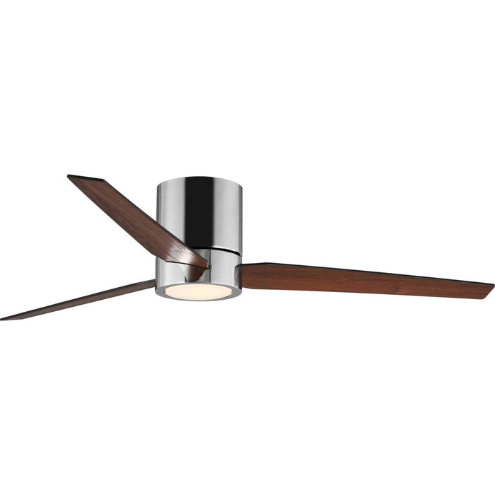 56``Ceiling Fan from the Braden collection in Polished Chrome finish