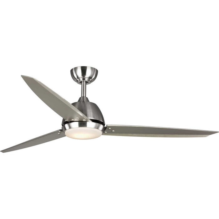 60``Ceiling Fan from the Oriole collection in Brushed Nickel finish