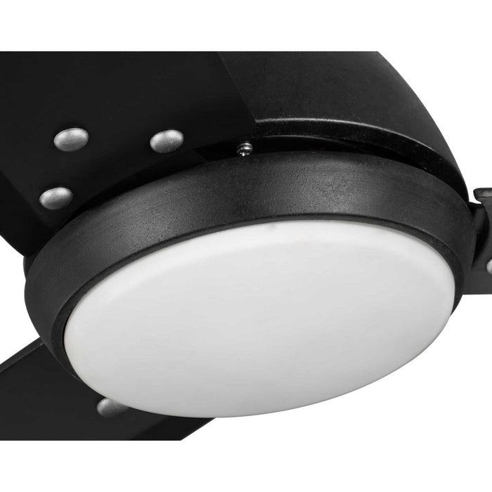 60``Ceiling Fan from the Oriole collection in Black finish