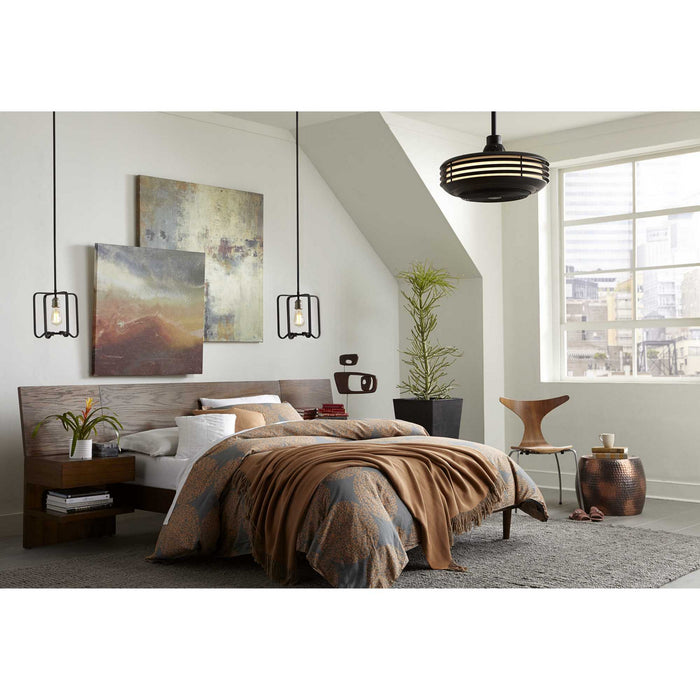 24``Ceiling Fan from the Sanford collection in Architectural Bronze finish