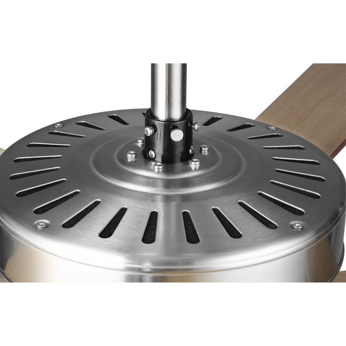 52``Ceiling Fan from the Builder Fan collection in Brushed Nickel finish