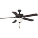 Progress Lighting - P2599-129 - 52``Ceiling Fan - Builder Fan - Architectural Bronze