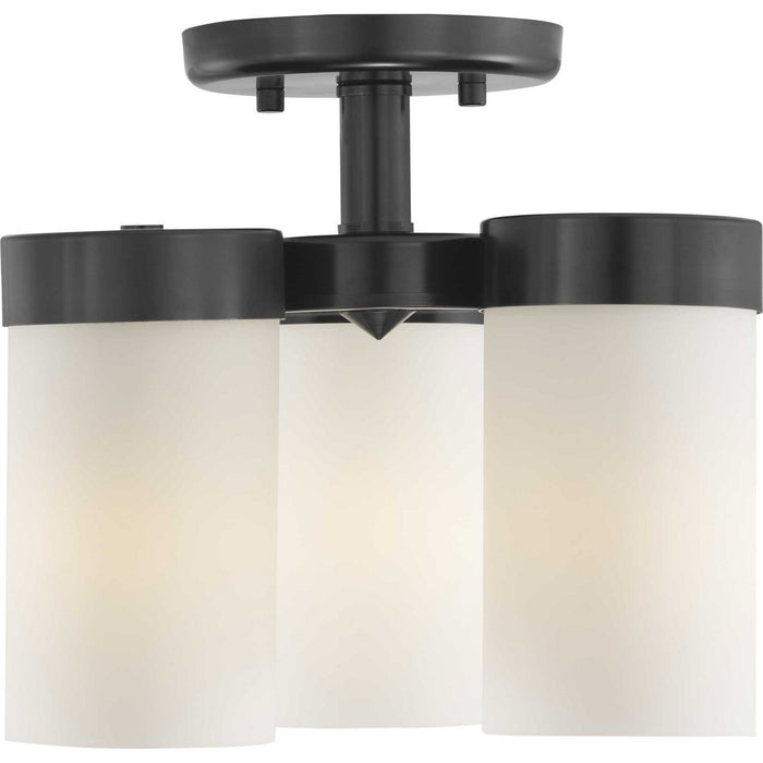 Three Light Flush Mount from the Elevate collection in Black finish