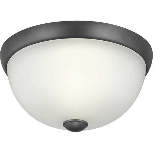 Progress Lighting - P350043-143 - One Light Flush Mount - Glass Domes - Graphite