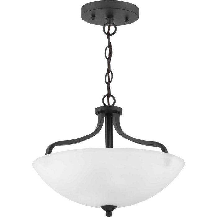 Three Light Semi-Flush Convertible from the Laird collection in Antique Bronze finish