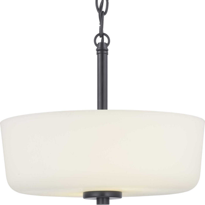 Two Light Semi-Flush Convertible from the Tobin collection in Black finish