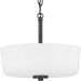 Progress Lighting - P350137-031 - Two Light Semi-Flush Convertible - Tobin - Black