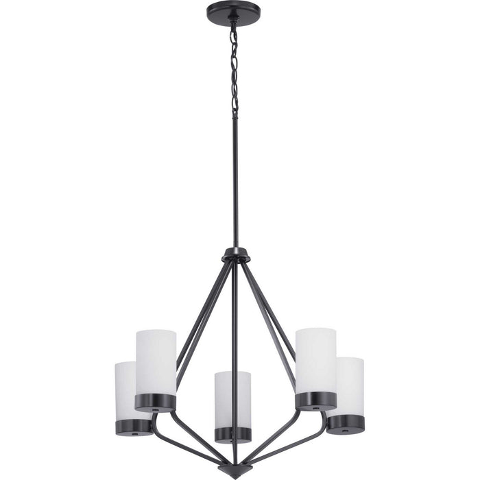 Five Light Chandelier from the Elevate collection in Black finish