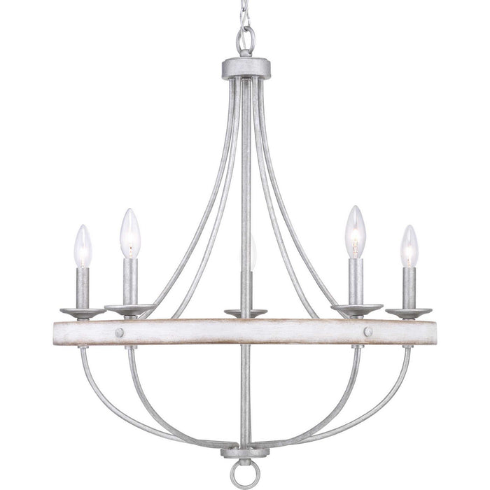 Five Light Chandelier from the Gulliver collection in Galvanized Finish finish