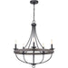 Progress Lighting - P400158-143 - Five Light Chandelier - Gulliver - Graphite