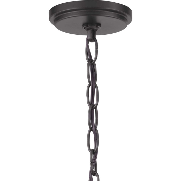 Four Light Chandelier from the Blakely collection in Graphite finish