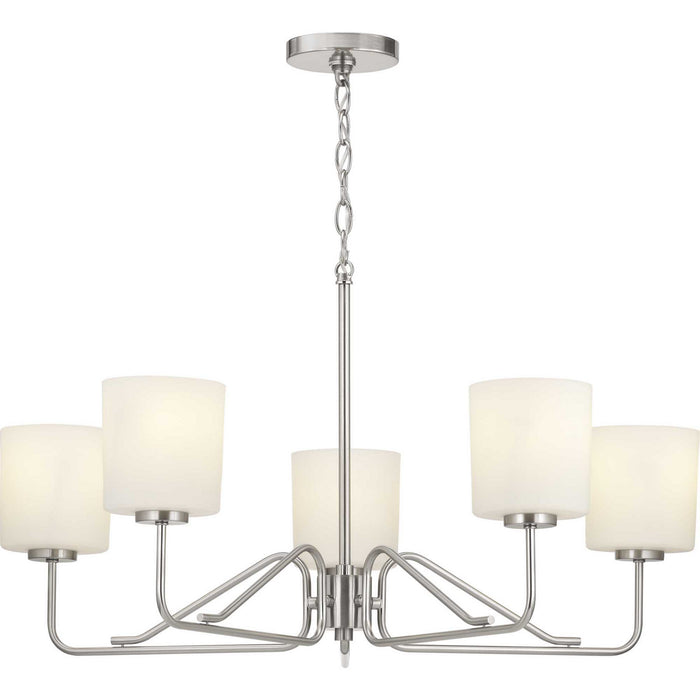 Five Light Chandelier from the Tobin collection in Brushed Nickel finish