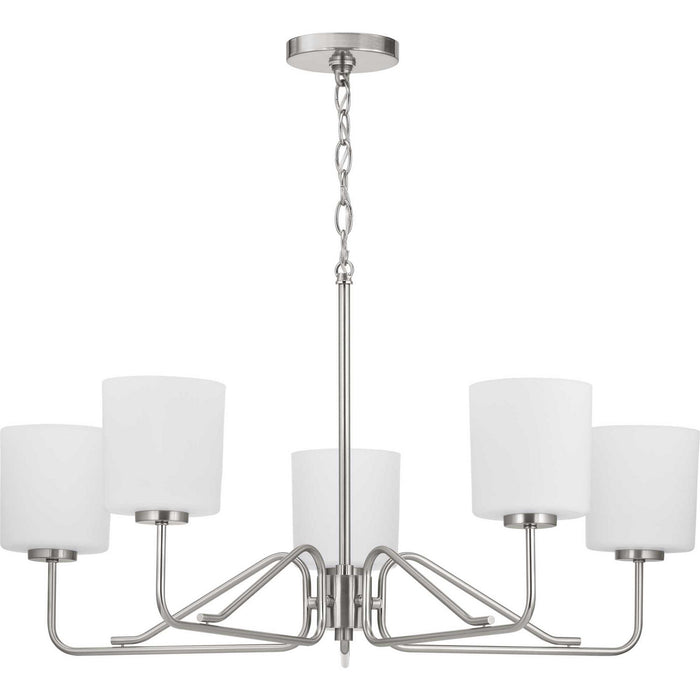 Five Light Chandelier from the Tobin collection in Brushed Nickel finish