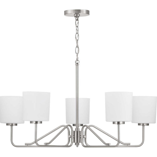 Progress Lighting - P400182-009 - Five Light Chandelier - Tobin - Brushed Nickel