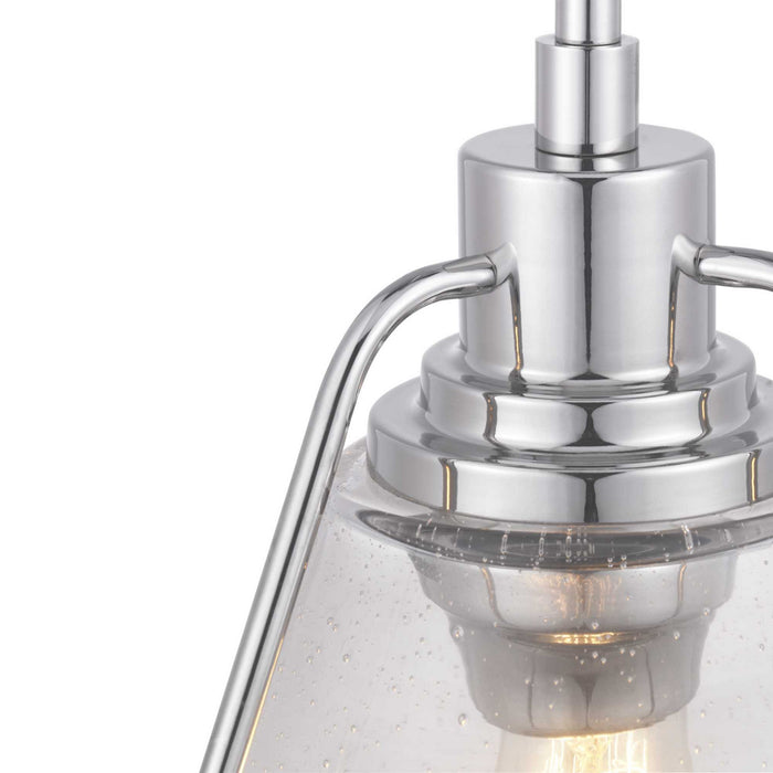 One Light Pendant from the Range collection in Polished Nickel finish