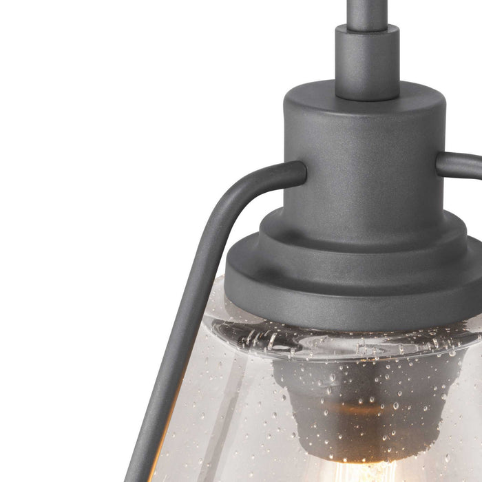 One Light Pendant from the Range collection in Graphite finish