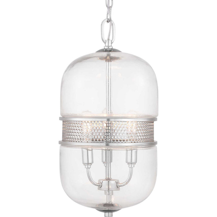 Three Light Pendant from the Cayce collection in Polished Chrome finish