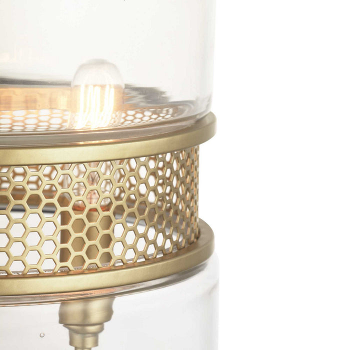 Three Light Pendant from the Cayce collection in Vintage Gold finish