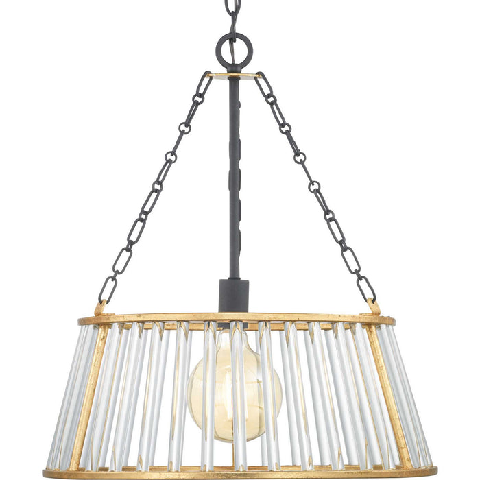 One Light Pendant from the Sinclaire collection in Black finish
