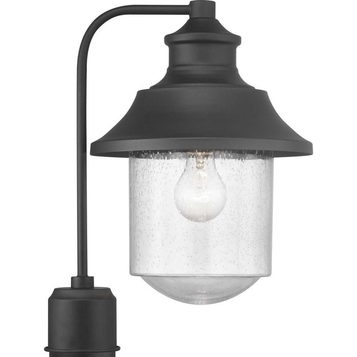 One Light Post Lantern from the Weldon collection in Black finish