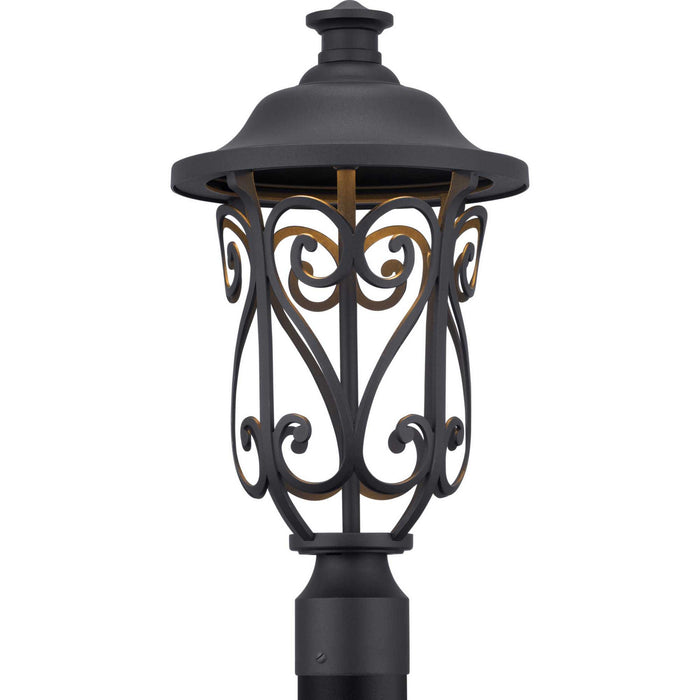 LED Post Lantern from the Leawood LED collection in Black finish