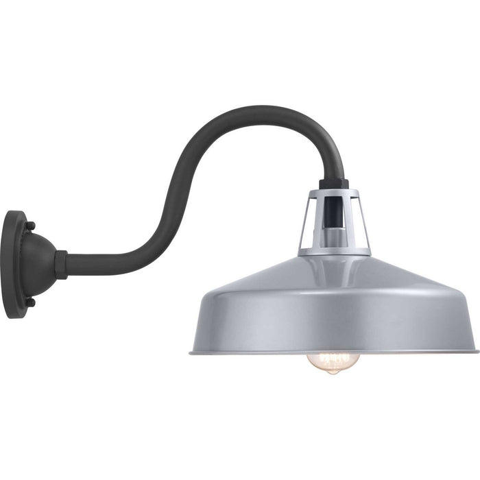 One Light Wall Lantern from the Cedar Springs collection in Metallic Gray finish